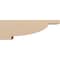 Ekena Millwork 6"W x 36"D x 12"H Thin Alpine Rough Cedar Woodgrain TimberThane Corbel, Primed Tan CORUR06X36X12ALPRCPR - alternate 2